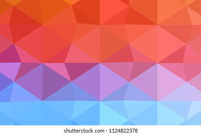 Dark Pink, Yellow vector low poly layout. A sample with polygonal shapes. The polygonal design can be used for your web site.