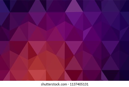Dark Pink, Yellow vector low poly layout. Creative geometric illustration in Origami style with gradient. Best triangular design for your business.