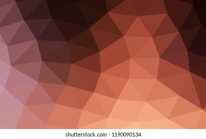 Dark Pink, Yellow vector low poly low poly. Brand new colored illustration in blurry style with gradient. The best triangular design for your business.