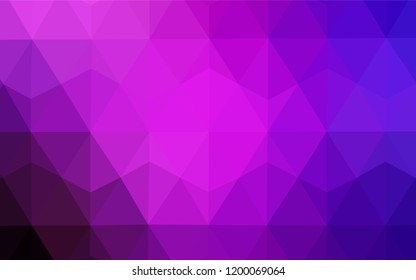 Dark Pink, Yellow vector low poly layout. Colorful abstract illustration with triangles. A new texture for your web site.