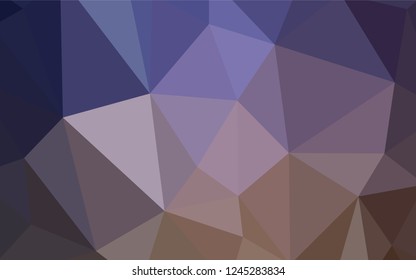 Dark Pink, Yellow vector low poly cover. Colorful illustration in abstract style with triangles. Pattern for a brand book's backdrop.