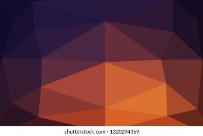 Dark Pink, Yellow vector low poly cover. A vague abstract illustration with gradient. Completely new template for your business design.