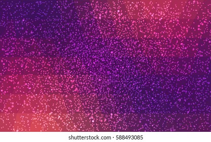 Dark Pink, Yellow vector low poly crystal background with snowflakes. Polygon christmas design pattern . Low poly illustration of New Year celebration.