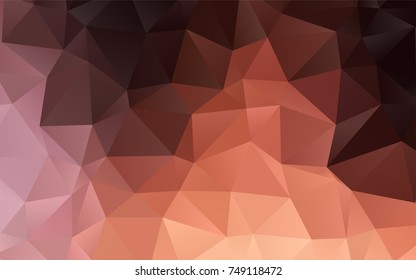Dark Pink, Yellow vector low poly background. Shining colored illustration in a brand-new style. A completely new template for your business design.