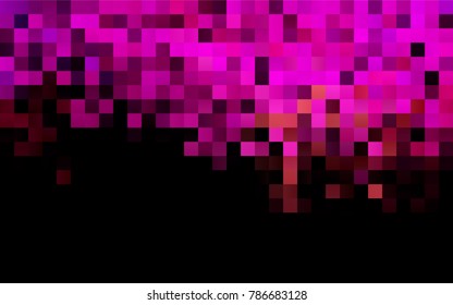Dark Pink, Yellow vector low poly background. A sample with a polygonal design. Illustration in polygonal style with repeating squares
