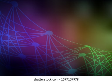 Dark Pink, Yellow vector modern elegant background. Glitter abstract illustration with gradient design. Elegant background for a brand book.