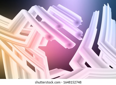 Dark Pink, Yellow vector modern elegant backdrop. New colored illustration in blur style with gradient. The best blurred design for your business.
