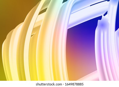 Dark Pink, Yellow vector modern elegant background. Colorful abstract illustration with gradient. Blurred design for your web site.
