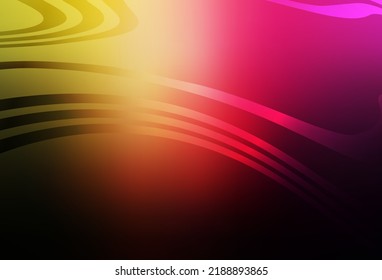 Dark Pink, Yellow vector modern elegant background. Abstract colorful illustration with gradient. Blurred design for your web site.