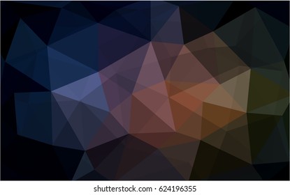 Dark Pink, Yellow vector modern geometrical abstract background. Texture, new background. Geometric background in Origami style with gradient. 