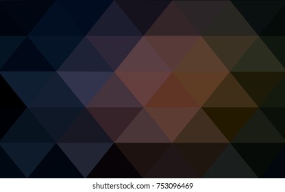 Dark Pink, Yellow vector modern geometrical abstract background. Texture, new background. Geometric background in Origami style with gradient. 