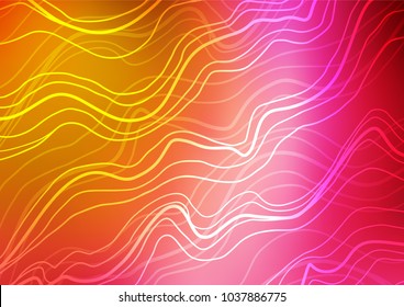 Dark Pink, Yellow vector natural elegant template. Ethnic elegant natural pattern with gradient. The textured pattern can be used for website.
