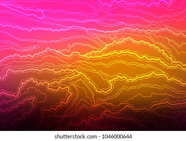 Dark Pink, Yellow vector natural elegant template. Glitter abstract illustration with doodles and Zen tangles. Brand-new design for your business.