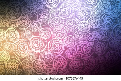 Dark Pink, Yellow vector natural abstract template. Creative illustration in blurred style with roses. The template can be used as a background for cell phones.