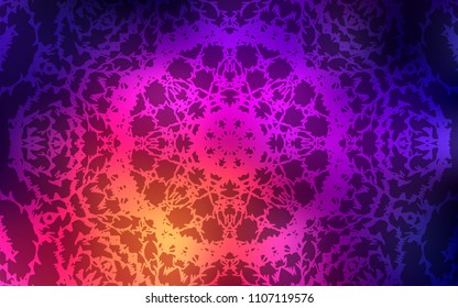 Dark Pink, Yellow vector natural abstract design. Childish elegant natural pattern with gradient. Hand painted design for web, leaflet, textile.