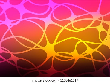 Dark Pink, Yellow vector natural elegant template. Modern geometrical abstract illustration with doodles. Brand-new design for your business.