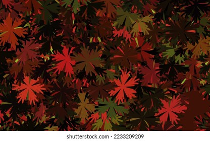 Dark Pink, Yellow vector natural artwork with flowers. Illustration with colorful abstract doodle flowers. A new texture for your wallpaper design.