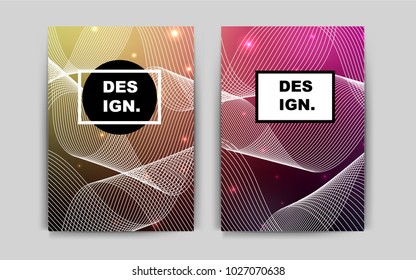 Dark Pink, Yellow vector pattern for posters. Booklet with textbox on colorful abstract background. Pattern for ads, leaflets, labels of your business.