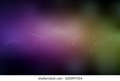 Dark Pink, Yellow vector pattern with spheres. Illustration with set of shining colorful abstract circles. Completely new template for your brand book.