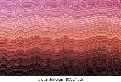 Dark Pink, Yellow vector pattern with bent ribbons. An elegant bright illustration with gradient. Marble style for your business design.