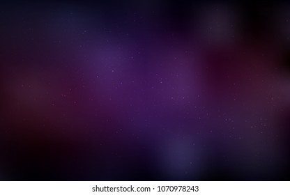 Dark Pink, Yellow vector pattern with night sky stars. Glitter abstract illustration with colorful cosmic stars. Pattern for astrology websites.