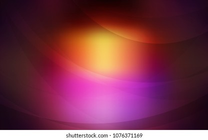 Dark Pink, Yellow vector pattern with curved circles. Colorful illustration in abstract marble style with gradient. Marble design for your web site.