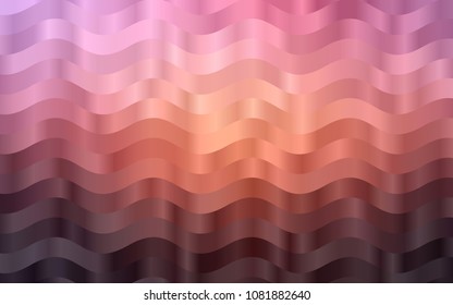 Dark Pink, Yellow vector pattern with bent lines. Glitter abstract illustration with wry lines. Marble design for your web site.