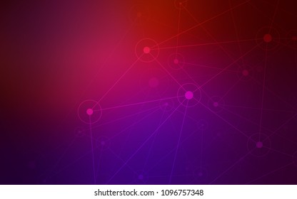 Dark Pink, Yellow vector pattern with spheres, triangles. Abstract illustration with colorful discs and triangles. Pattern can be used as texture of wallpapers.