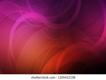 Dark Pink, Yellow vector pattern with bent ribbons. A vague circumflex abstract illustration with gradient. The best blurred design for your business.