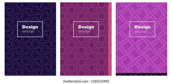 Dark Pink, Yellow vector pattern for magazines. Booklet with textbox on colorful abstract background. Pattern notebooks, journals.