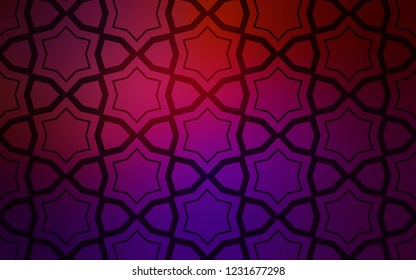 Dark Pink, Yellow vector pattern with christmas stars. Shining colored illustration with stars. Pattern for websites, landing pages.