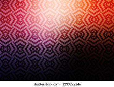 Dark Pink, Yellow vector pattern with narrow lines. Glitter abstract illustration with colored sticks. Pattern for websites, landing pages.
