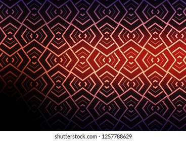 Dark Pink, Yellow vector pattern with narrow lines. Modern geometrical abstract illustration with staves. Best design for your ad, poster, banner.