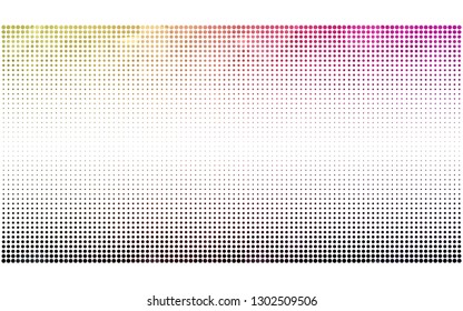 Dark Pink, Yellow vector  pattern with spheres. Blurred decorative design in abstract style with bubbles. Design for your business advert.