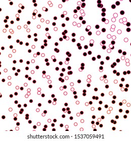 Dark Pink, Yellow vector pattern with circles. Abstract decorative design in gradient style with bubbles. New template for your brand book.