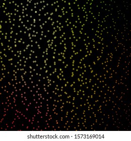 Dark Pink, Yellow vector pattern with abstract stars. Shining colorful illustration with small and big stars. Theme for cell phones.