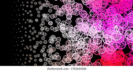 Dark Pink, Yellow vector pattern with magic elements. Abstract illustration with gothic gradient shapes. Simple design for occult depiction.