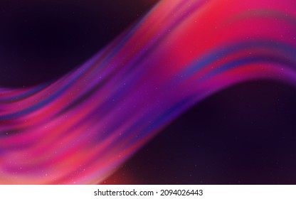 Dark Pink, Yellow vector pattern with night sky stars. Shining colored illustration with bright astronomical stars. Pattern for astronomy websites.