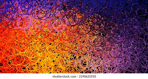 Dark pink, yellow vector pattern with abstract shapes. Modern abstract illustration with gradient random forms. Simple illustration for your web site.