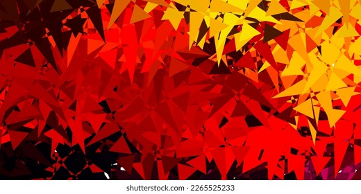 Dark Pink, Yellow vector pattern with abstract shapes. Colorful abstract forms with gradient in simple style. Simple illustration for your web site.