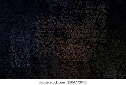 Dark Pink, Yellow vector pattern with christmas stars. Shining colored illustration with stars. Smart design for your business advert.