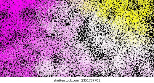 Dark pink, yellow vector pattern with abstract shapes. Simple design in abstract style with gradient forms. Smart design for your business.