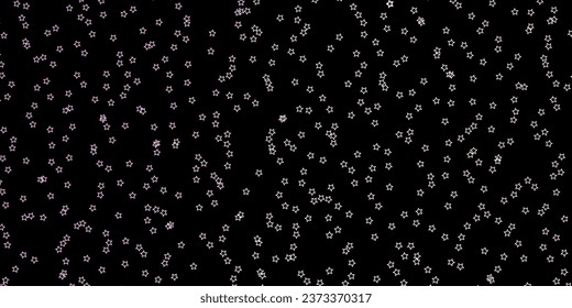 Dark Pink, Yellow vector pattern with abstract stars. Blur decorative design in simple style with stars. Best design for your ad, poster, banner.