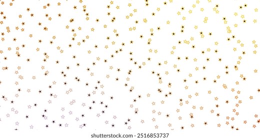 Dark Pink, Yellow vector pattern with abstract stars. Colorful illustration with abstract gradient stars. Design for your business promotion.