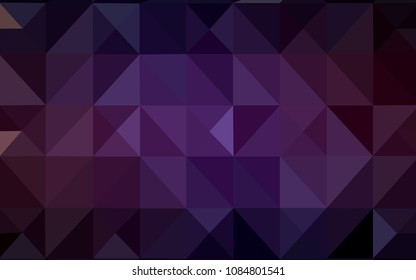 Dark Pink, Yellow vector polygon abstract backdrop. A completely new color illustration in a polygonal style. A completely new design for your leaflet.