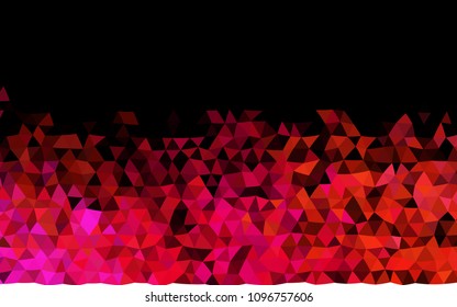 Dark Pink, Yellow vector polygon abstract background. Colorful abstract illustration with gradient. The elegant pattern can be used as part of a brand book.