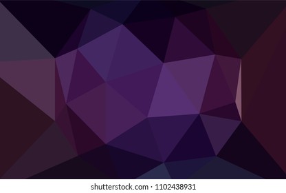 Dark Pink, Yellow vector polygon abstract background. Creative geometric illustration in Origami style with gradient. New template for your brand book.