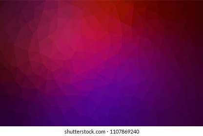Dark Pink, Yellow vector polygon abstract layout. A sample with polygonal shapes. Brand new design for your business.