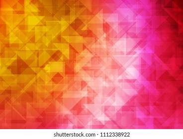 Dark Pink, Yellow vector polygon abstract polygon abstract. Modern geometrical abstract illustration with gradient. The elegant pattern can be used as part of a brand book.