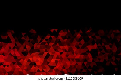 Dark Pink, Yellow vector polygon abstract template. Triangular geometric sample with gradient.  The best triangular design for your business.